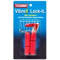 Tourna tłumiki drgań Vibrex Lock On czerwone - 2 sztuki